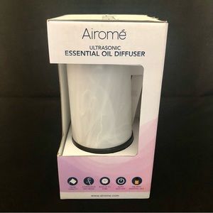 Airomé Frosted Glass Ultrasonic Essential Oil Diffuser